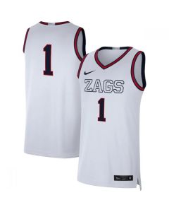 Georgia Bulldogs #1 White Stitched Basketball Jersey