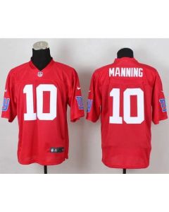 Giants #10 Eli Manning Red Men's Stitched NFL Elite QB Practice Jersey