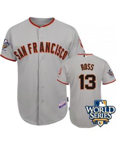 Giants #13 Cody Ross Cool Base 2010 World Series Patch Grey Stitched MLB Jersey