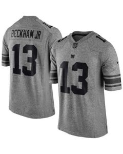 Giants #13 Odell Beckham Jr Gray Men's Stitched NFL Limited Gridiron Gray Jersey
