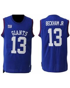 Giants #13 Odell Beckham Jr Royal Blue Team Color Men's Stitched NFL Limited Tank Top Jersey