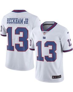 Giants #13 Odell Beckham Jr White Youth Stitched NFL Limited Rush Jersey
