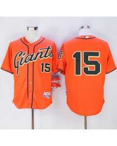 Giants #15 Bruce Bochy Orange Alternate Cool Base Stitched MLB Jersey