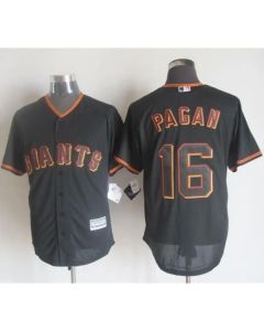 Giants #16 Angel Pagan Black New Cool Base Stitched MLB Jersey