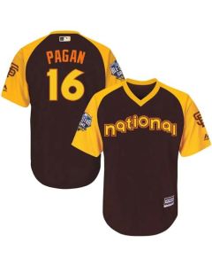 Giants #16 Angel Pagan Brown 2016 All-Star National League Stitched Youth MLB Jersey