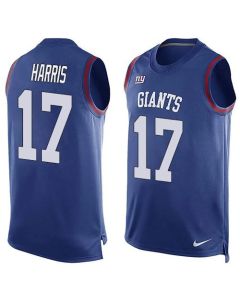 Giants #17 Dwayne Harris Royal Blue Team Color Men's Stitched NFL Limited Tank Top Jersey