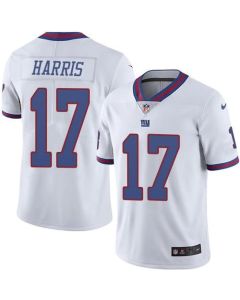 Giants #17 Dwayne Harris White Men's Stitched NFL Limited Rush Jersey