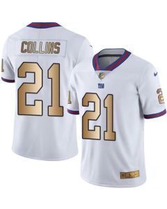 Giants #21 Landon Collins White Men's Stitched NFL Limited Gold Rush Jersey