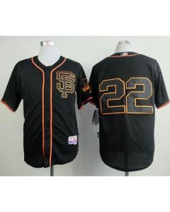 Giants #22 Jake Peavy Black Alternate Cool Base Stitched MLB Jersey