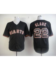Giants #22 Will Clark Black Fashion Stitched MLB Jersey