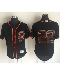 Giants #22 Will Clark Black Flexbase Authentic Collection Alternate Stitched MLB Jersey