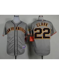 Giants #22 Will Clark Grey Road Cool Base Stitched MLB Jersey