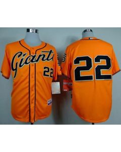 Giants #22 Will Clark Orange Alternate Cool Base Stitched MLB Jersey
