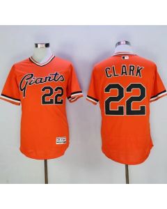 Giants #22 Will Clark Orange Flexbase Authentic Collection Cooperstown Stitched MLB jerseys