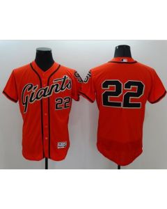 Giants #22 Will Clark Orange Flexbase Authentic Collection Stitched MLB Jersey
