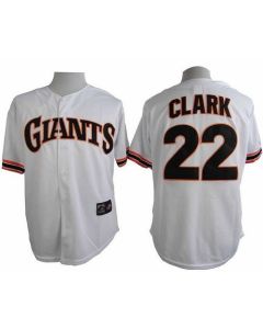 Giants #22 Will Clark White 1989 Turn Back The Clock Stitched MLB Jersey