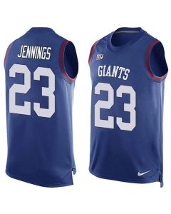 Giants #23 Rashad Jennings Royal Blue Team Color Men's Stitched NFL Limited Tank Top Jersey