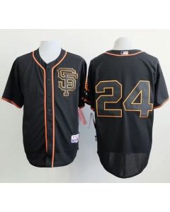 Giants #24 Willie Mays Black Alternate Cool Base Stitched MLB Jersey