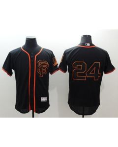 Giants #24 Willie Mays Black Flexbase Authentic Collection Alternate Stitched MLB Jersey