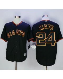 Giants #24 Willie Mays Black New Cool Base Fashion Stitched MLB Jersey