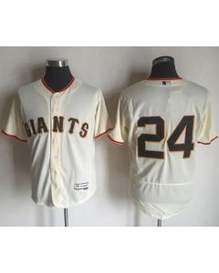 Giants #24 Willie Mays Cream Flexbase Authentic Collection Stitched MLB Jersey