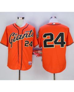 Giants #24 Willie Mays Orange Cool Base Stitched MLB Jersey
