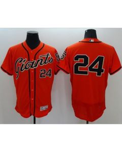 Giants #24 Willie Mays Orange Flexbase Authentic Collection Stitched MLB Jersey