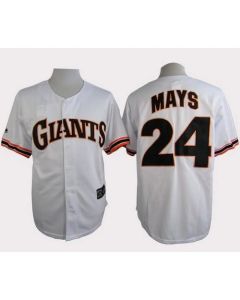 Giants #24 Willie Mays White 1989 Turn Back The Clock Stitched MLB Jersey