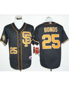 Giants #25 Barry Bonds Black 2016 Cool Base Stitched MLB Jersey