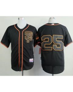 Giants #25 Barry Bonds Black Alternate Cool Base Stitched MLB Jersey