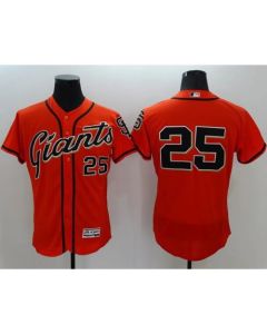 Giants #25 Barry Bonds Orange Flexbase Authentic Collection Stitched MLB Jersey