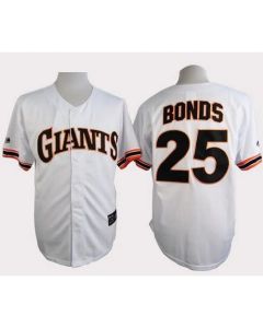 Giants #25 Barry Bonds White 1989 Turn Back The Clock Stitched MLB Jersey