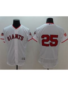 Giants #25 Barry Bonds White Fashion Stars & Stripes Flexbase Authentic Stitched MLB jerseys
