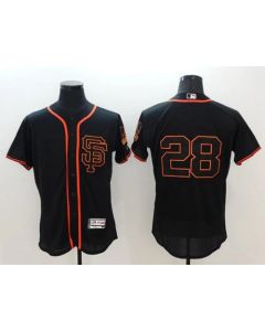Giants #28 Buster Posey Black Flexbase Authentic Collection Alternate Stitched MLB Jersey