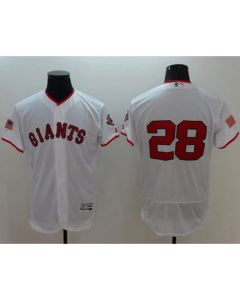 Giants #28 Buster Posey White Fashion Stars & Stripes Flexbase Authentic Stitched MLB jerseys