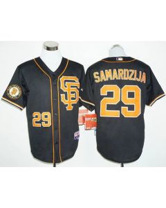 Giants #29 Jeff Samardzija Black 2016 Cool Base Stitched MLB Jersey