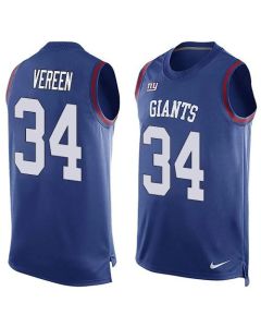 Giants #34 Shane Vereen Royal Blue Team Color Men's Stitched NFL Limited Tank Top Jersey