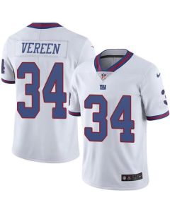 Giants #34 Shane Vereen White Men's Stitched NFL Limited Rush Jersey