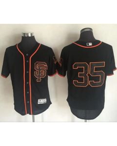Giants #35 Brandon Crawford Black Flexbase Authentic Collection Alternate Stitched MLB Jersey