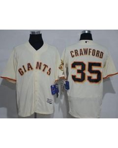 Giants #35 Brandon Crawford Cream Flexbase Authentic Collection Stitched MLB jerseys