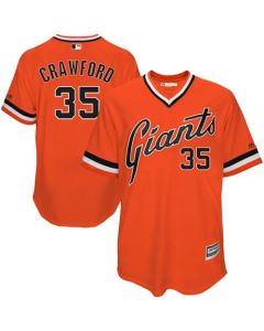 Giants #35 Brandon Crawford Orange 1978 Turn Back The Clock Stitched MLB jerseys