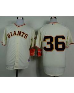 Giants #36 Gaylord Perry Cream Home Cool Base Stitched MLB Jersey