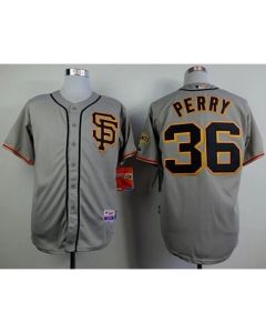 Giants #36 Gaylord Perry Grey Cool Base Stitched MLB Jersey