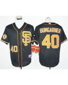 Giants #40 Madison Bumgarner Black 2016 Cool Base Stitched MLB Jersey