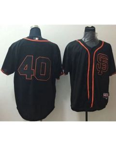 Giants #40 Madison Bumgarner Black Alternate Cool Base Stitched MLB Jersey