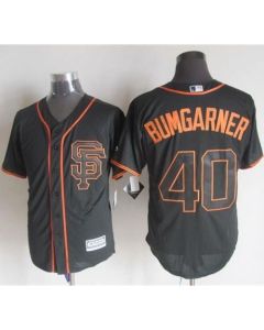 Giants #40 Madison Bumgarner Black Alternate New Cool Base Stitched MLB Jersey