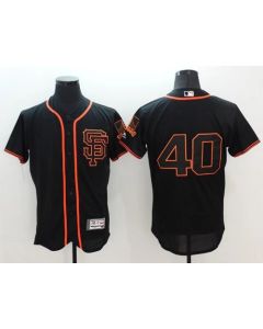 Giants #40 Madison Bumgarner Black Flexbase Authentic Collection Stitched MLB Jersey