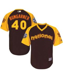 Giants #40 Madison Bumgarner Brown 2016 All-Star National League Stitched Youth MLB Jersey