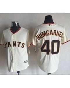 Giants #40 Madison Bumgarner Cream New Cool Base Stitched MLB Jersey