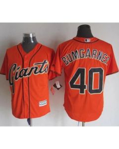 Giants #40 Madison Bumgarner Orange Alternate New Cool Base Stitched MLB Jersey